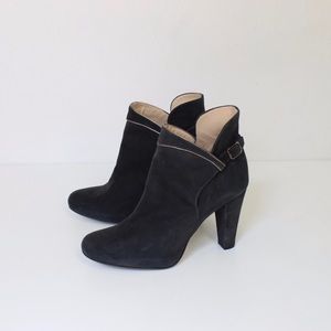 Reiss suede high heeled booties